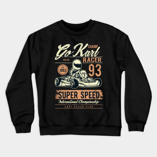 go kart Crewneck Sweatshirt by ramonagbrl